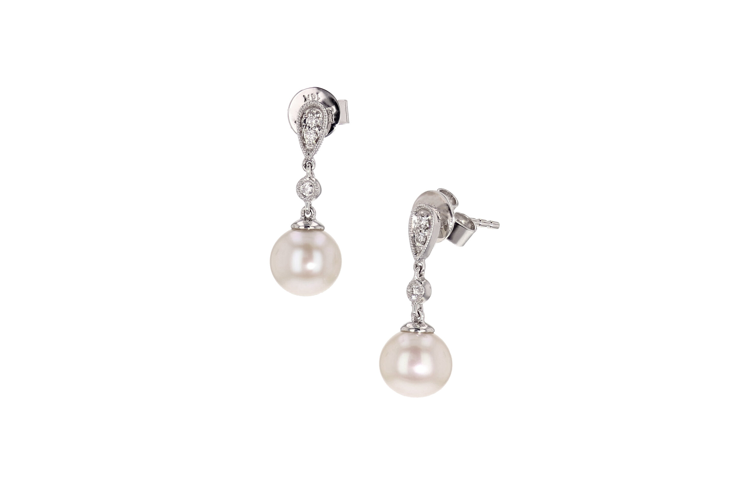 14K WG Cultured Pearl Drops. $547